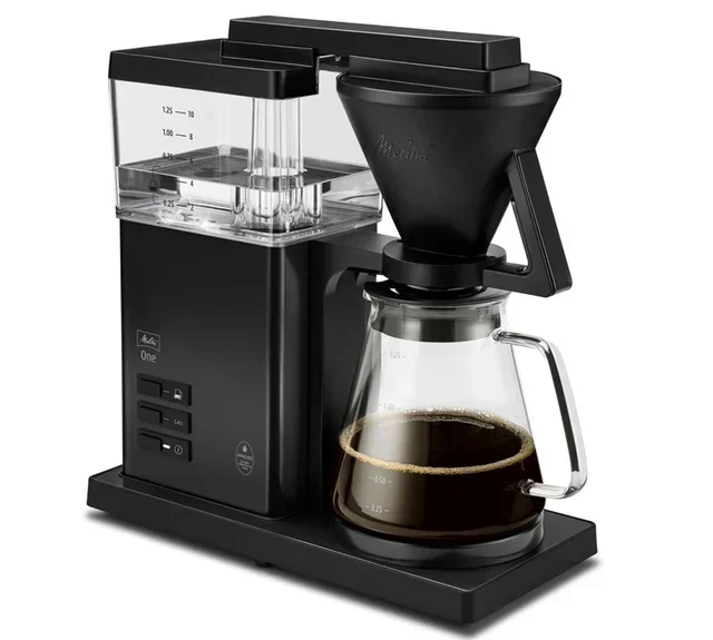 Caffettiera a filtro Melitta® One 1031-02, colore nero intenso.