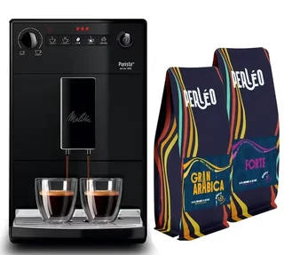 MELITTA Purista® F230-002 Pure Black Espresso Grinder - 4-Month Coffee Bundle