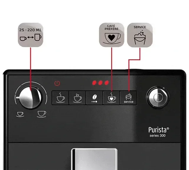 MELITTA Purista® F230-002 Pure Black Espresso Grinder - 4-Month Coffee Bundle