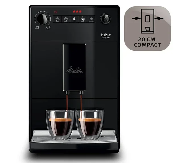Macinacaffè Espresso MELITTA Purista® F230-002 Pure Black Exclusive