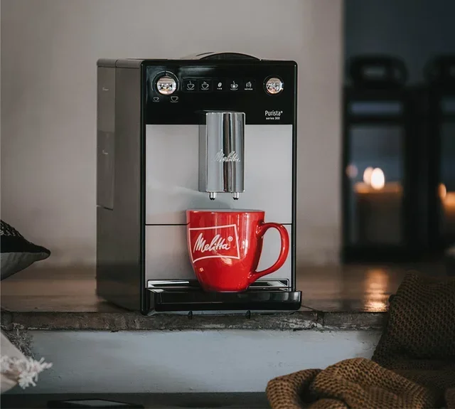 Melitta Purista F 230-101 Сребърна Еспресо Машина с Вградена Мелница