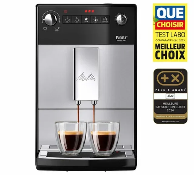 Melitta Purista F 230-101 Сребърна Еспресо Машина с Вградена Мелница