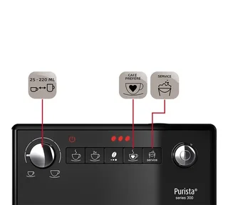 Melitta Purista F 230-101 Сребърна Еспресо Машина с Вградена Мелница