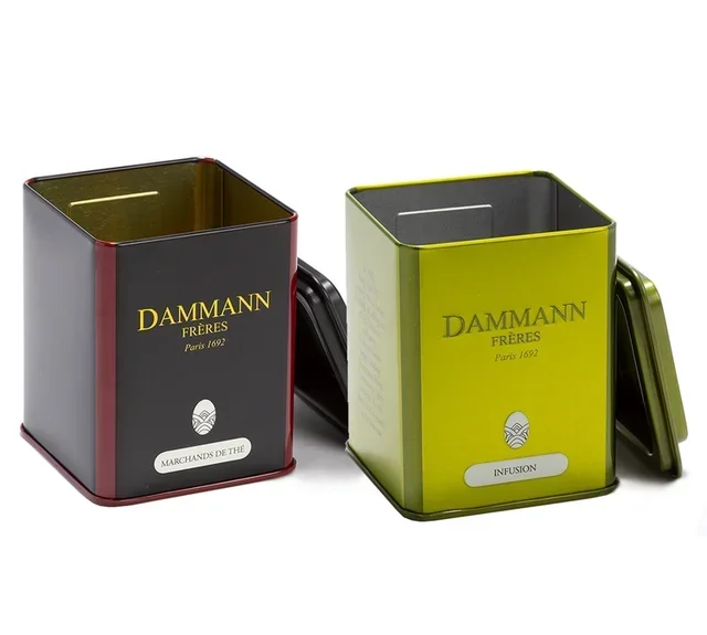 Metall-Aufbewahrungsdosen für Tee und Kräutertee im Set - 2 x 100 g - DAMMANN FRÈRES