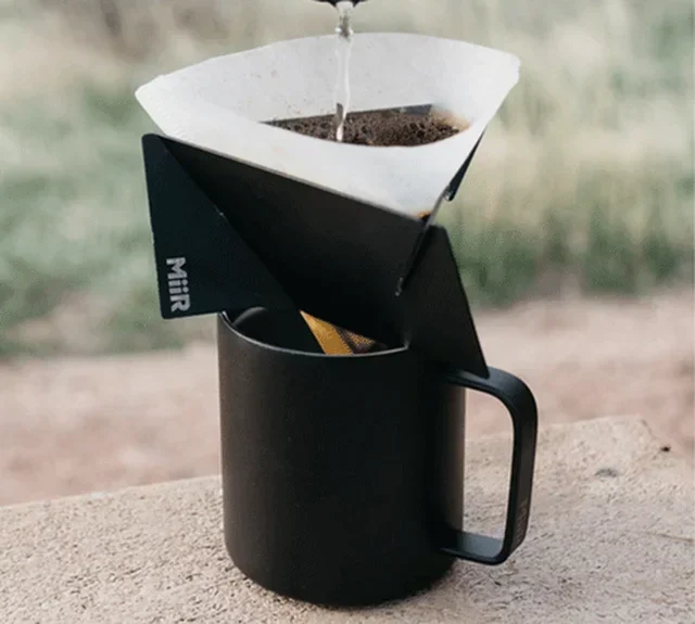 MIIR Pourigami Foldable Black Stainless Steel Dripper