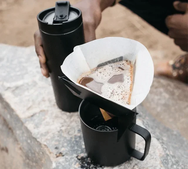 MIIR Pourigami Opvouwbare RVS Dripper Zwart