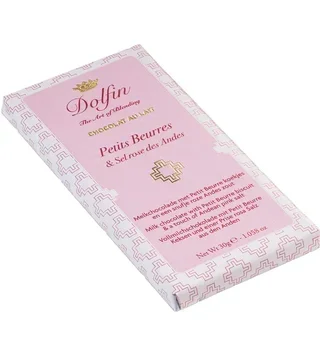 Milk Chocolate Bar with Butter Biscuits and Andean Pink Salt - 30 g - DOLFIN