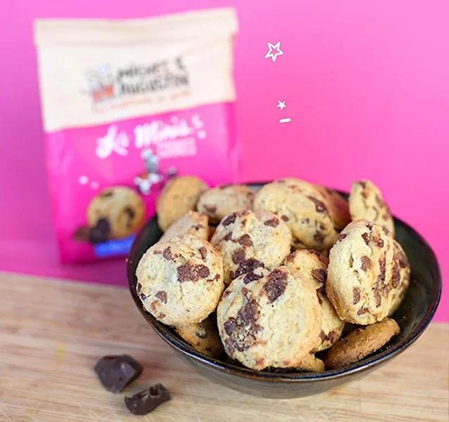 MICHEL &amp; AUGUSTIN Mini Čokoladni Kolačići – 100 g – Rok trajanja 01.03.2026