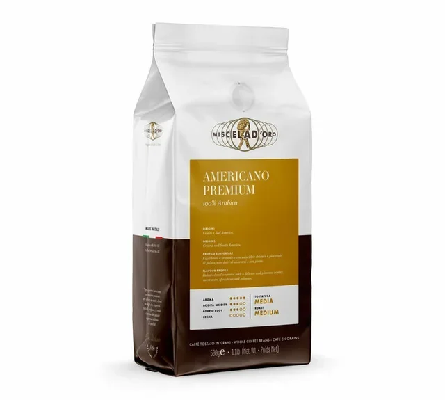 MISCELA D'ORO Americano Premium - 500g Whole Bean Coffee
