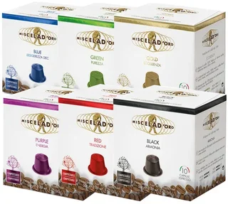 Πακέτο γευσιγνωσίας 60 κάψουλες Miscela d'Oro συμβατές Nespresso* Original