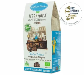 200 g – Kaffebønner – Mister Nelson Peru – koffeinfri, økologisk – TERRAMOKA