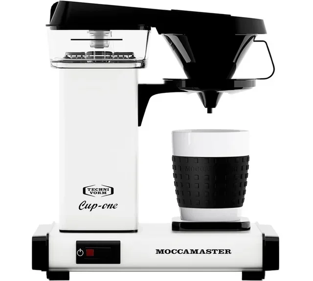 MOCCAMASTER Cup One White Filter Coffee Machine with Free Gifts
