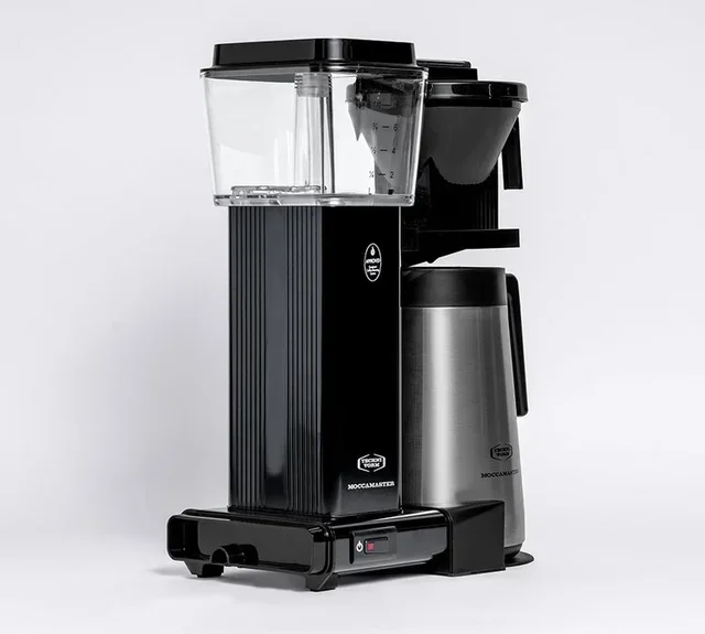 Moccamaster KBGT svart filterkaffetrakter med termokanne på 1,25 liter.
