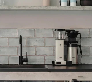 Moccamaster KBGT White Filter Coffee Machine with 1.25L Thermal Jug