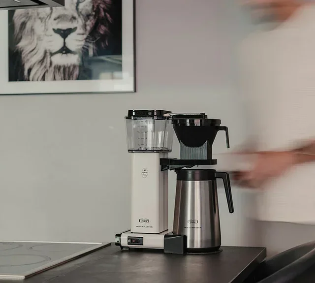 Moccamaster KBGT White Filter Coffee Machine with 1.25L Thermal Jug