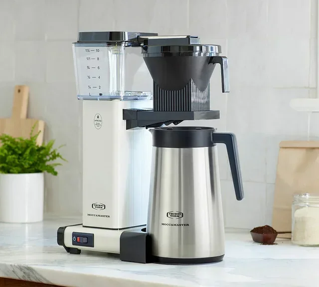 Moccamaster KBGT White Filter Coffee Machine with 1.25L Thermal Jug