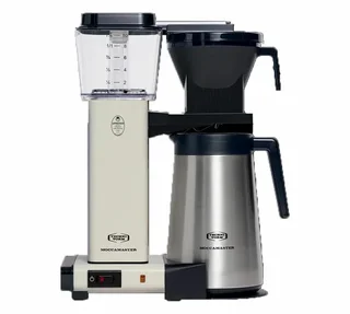 MOCCAMASTER KBGT741 - Elektrische Profi-Kaffeemaschine Weiß 1,25L Thermoskanne