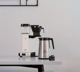 MOCCAMASTER KBGT741 - Elektrische Profi-Kaffeemaschine Weiß 1,25L Thermoskanne