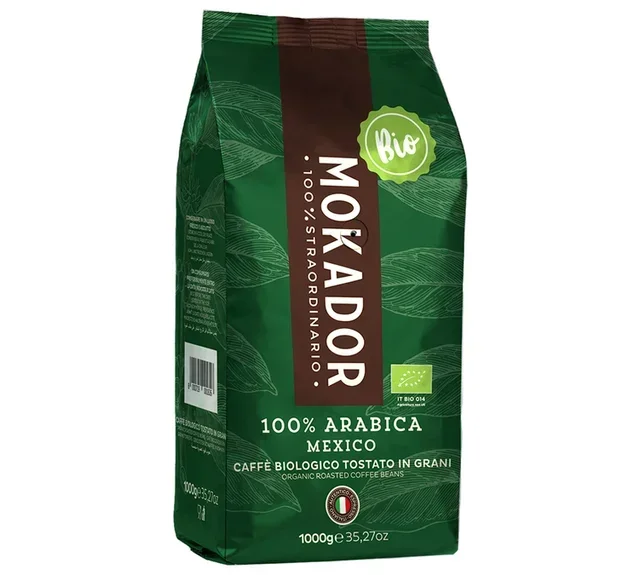Caffè in Grani 100% Arabica Bio 1kg - MOKADOR CASTELLARI