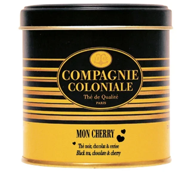 Scatola Tè Nero Mon Cherry - Foglie 100 g - COMPAGNIE &amp; CO