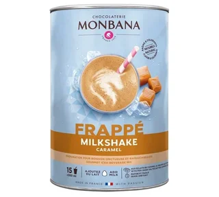 Monbana Karamel Milkshake 1kg - Bevroren Drank