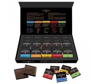 MONBANA Chocolat Napolitain Gift Box - 50 Single Origin Squares