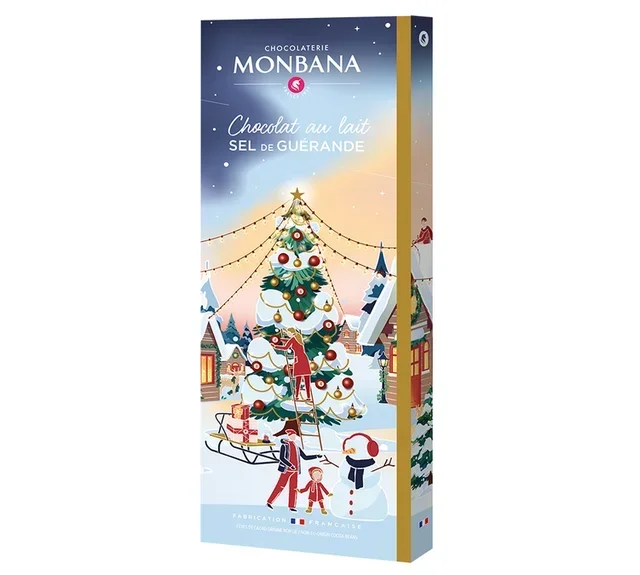 MONBANA Milk Chocolate &amp; Guérande Salt Bar - 80g