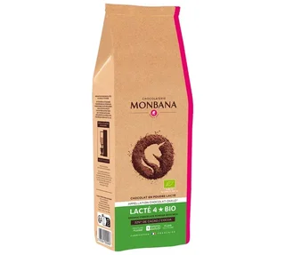 MONBANA Organic 4-Star Milk Chocolate Powder - Bulk 1 kg