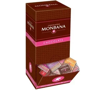 Distributore MONBANA – Cioccolatini Fondenti Monorigine, 150 Pezzi