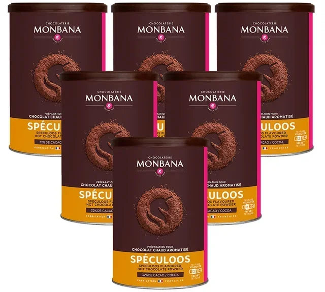 Set MONBANA Cacao in Polvere Aromatizzato Speculoos - 6 x 250g