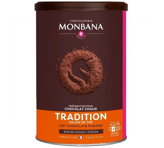 MONBANA Tea Room Tradition Hot Chocolate Powder 32% Cocoa - Loose 250g