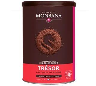 MONBANA Trésor Hot Chocolate Powder 33% Cocoa - Bulk 250 g
