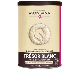 MONBANA White Chocolate Powder Trésor Chocolat - Bulk 200g
