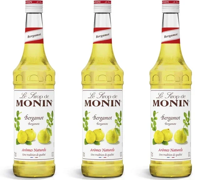 Sirope de Bergamota MONIN Profesional - Pack 3 Botellas 70 cl Vidrio