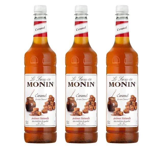 Jarabe de Caramelo Monin - Pack 3 botellas PET 1 litro