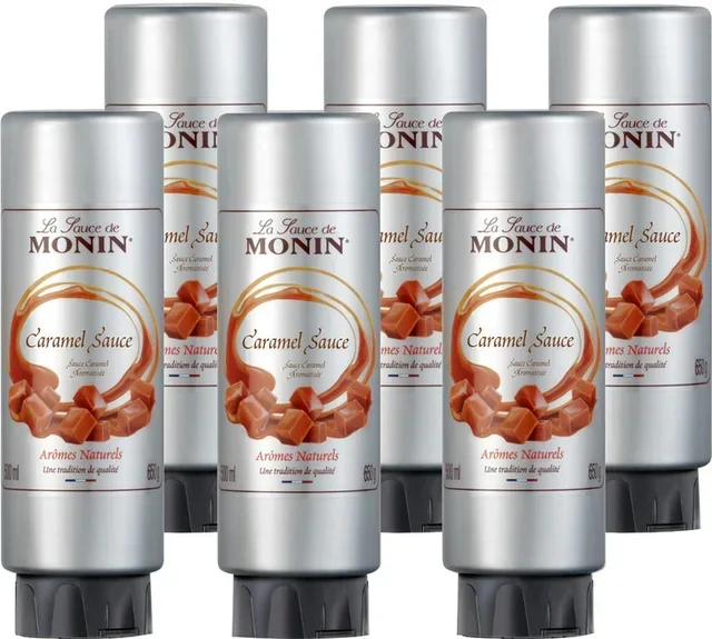 Monin Caramel Topping Sauce Multipack - 6 x 500 ml