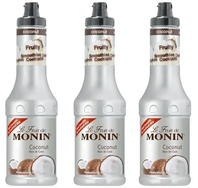 Set 3 Purè di Frutta Monin Cocco - 3 x 50 cl