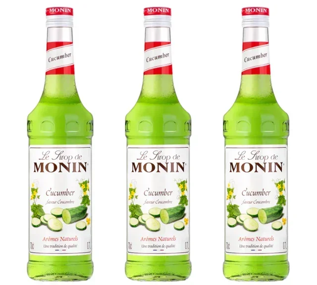 Set 3 Jarabes Pepino Monin - 3 x 70cl Vidrio