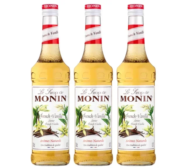 MONIN French Vanilla Syrup Professional Pack - 3 x 70cl