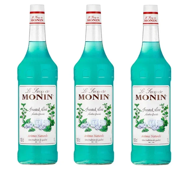 Pack Profesional 3 Jarabes Monin Menta Glacial - 3 x 1L