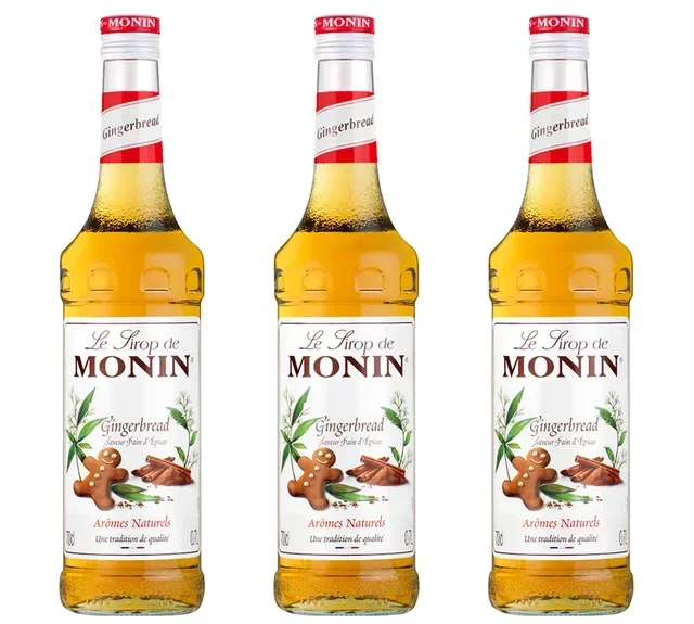 Jarabe MONIN Pan de Especias - Lote 3 x 70 cl