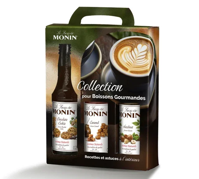 MONIN Set sirova – Gurmanske arome 3 x 25 cl