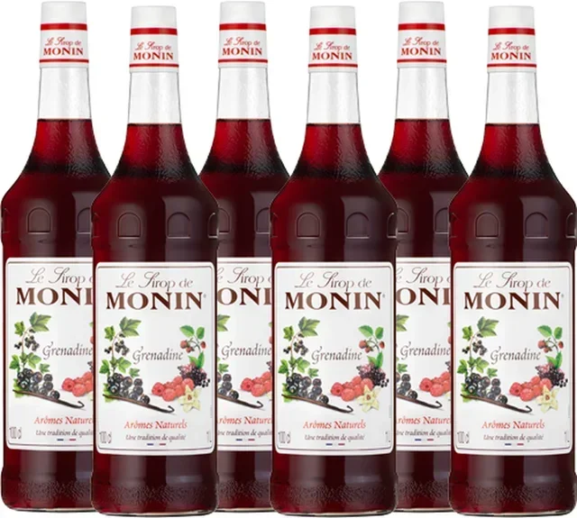Monin Grenadine Syrup - 6 x 1 L