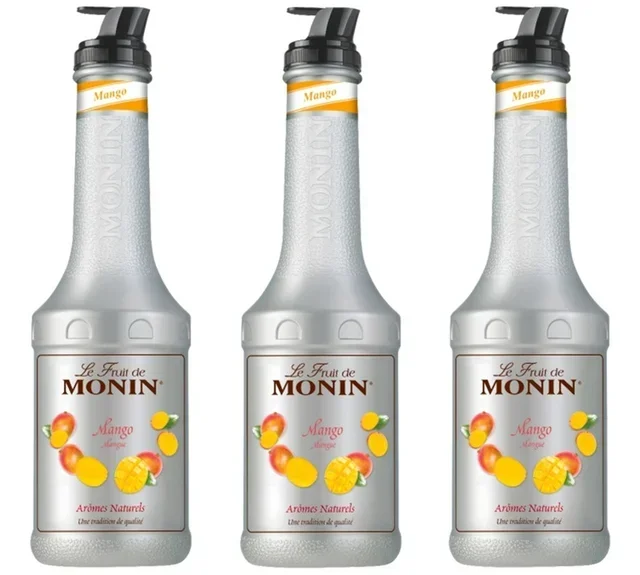 Triple Pack Purea di Frutta Monin Mango - 3 x 1L
