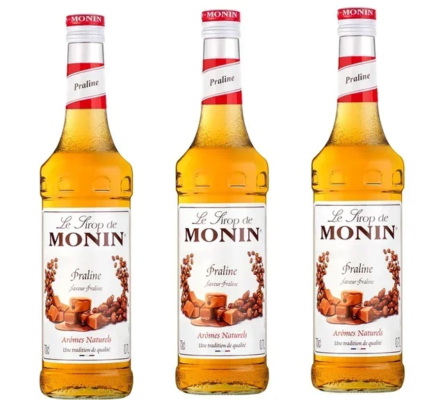 Set Profesional 3 Siropos Praliné MONIN - 3 Botellas 70 cl Vidrio