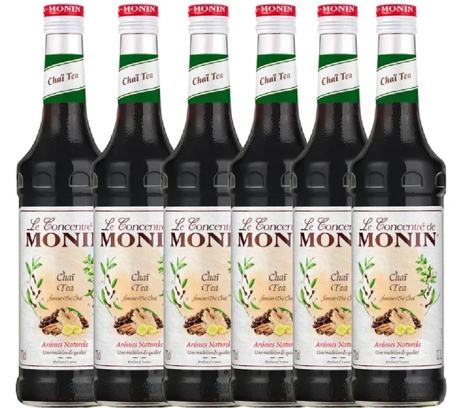 MONIN Professional Chai Tea Syrup, 6 x 70cl Pack