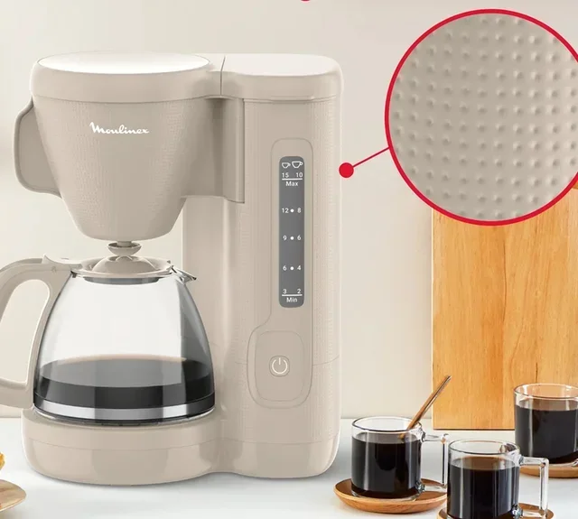 Morning Drip Coffee Maker FG2M0B10 Warm Gray - MOULINEX