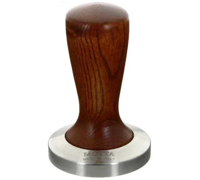 Tamper Motta 58 mm - Base Acero Inox &amp; Mango Madera