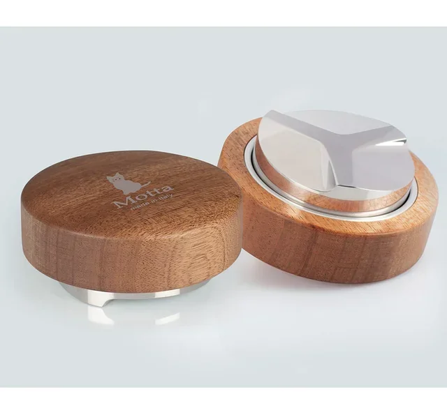 Distributeur de café moulu MOTTA 58 mm bois et acier inoxydable