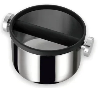 Motta round knock box 20 cm 18/10 stainless steel